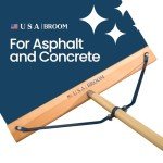 Heavy Duty 36" Push Broom for Asphalt/Concrete