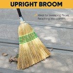 Yocada Heavy-Duty Corn Broom for Indoor/Outdoor Use