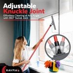 Silicone Floor Squeegee with 55-Inch Handle