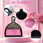 Pink Leopard Mini Dustpan and Brush Set - 2PCS