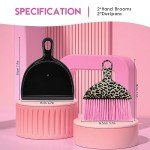 Pink Leopard Mini Dustpan and Brush Set - 2PCS