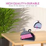 Pink Leopard Mini Dustpan and Brush Set - 2PCS