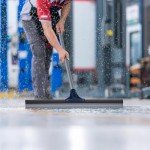 Heavy Duty 30" Floor Squeegee with Long Handle