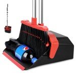 Tiumso 51'' Long Handle Broom and Dustpan Set