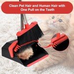 Tiumso 51'' Long Handle Broom and Dustpan Set