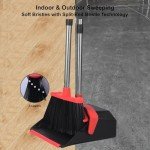 Tiumso 51'' Long Handle Broom and Dustpan Set
