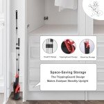 Tiumso 51'' Long Handle Broom and Dustpan Set