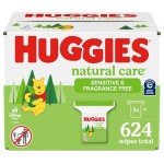Huggies Natural Care Sensitive Baby Wipes, 624 Count