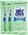 Wet Ones Sensitive Skin Hand & Face Wipes - 3 Pack