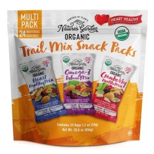 Nature's Garden Organic Trail Mix Snack Packs - 24 Pack
