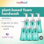 Method Foaming Hand Soap, Waterfall Scent (Pack of 6)