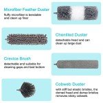 12-Pack Washable Microfiber Dusters with Extension Pole