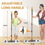 MASTERTOP Microfiber Floor Mop with Adjustable Handle