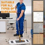 MASTERTOP Microfiber Floor Mop with Adjustable Handle