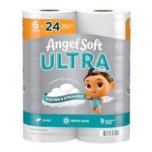 Angel Soft Ultra 6 Mega Rolls Toilet Paper