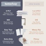 Betterway Bamboo 3-Ply Toilet Paper 12 Rolls