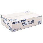 Jumbo Roll Bath Tissue, 2-Ply, White - 12 Pack