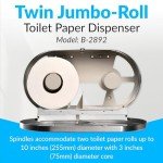 Bobrick Twin Jumbo Roll Toilet Paper Dispenser