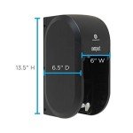 High-Capacity Coreless Toilet Paper Dispenser - Black