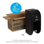 High-Capacity Coreless Toilet Paper Dispenser - Black