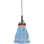 Blue Loop-End Wet Mop with Adjustable Handle