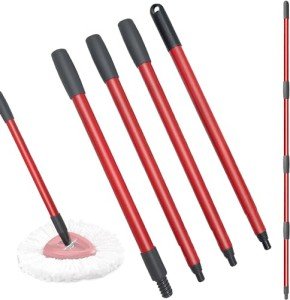 Qulable Spin Mop Replacement Handle - Adjustable 30" to 58