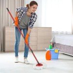 Qulable Spin Mop Replacement Handle - Adjustable 30" to 58