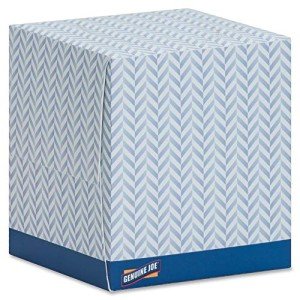 Genuine Joe 2-Ply Cube Box Facial Tissue Pack
