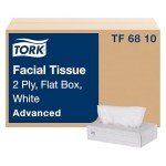 Tork Advanced 2-Ply Facial Tissues, 100/Box