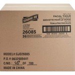 Genuine Joe 2-Ply Cube Box Facial Tissue Pack