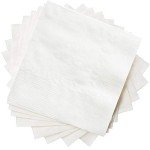 GUSTO 500 Count White Cocktail Napkins 4.5"x4.5