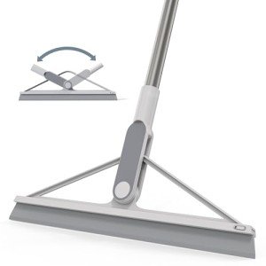 KOLLIEE Adjustable Rubber Floor Squeegee with 61" Handle