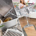 KOLLIEE Adjustable Rubber Floor Squeegee with 61" Handle