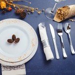 50 Pack Disposable Silver Plastic Cutlery Set