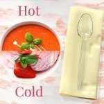 Bulk Pack of Heavy-Duty Clear Plastic Spoons