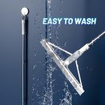 KOLLIEE Adjustable Rubber Floor Squeegee with 61" Handle