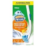 Toilet Bowl Brush Kit with Cleaner Refills