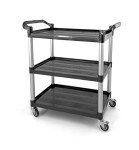 3-Shelf Rolling Utility Cart – 390 lbs Capacity