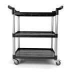 3-Shelf Rolling Utility Cart – 390 lbs Capacity