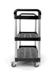 3-Shelf Rolling Utility Cart – 390 lbs Capacity