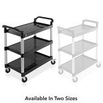 Jubilee Heavy-Duty 3-Tier Utility Cart with Wheels