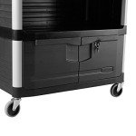 Rubbermaid Lockable Utility Cart with Sliding Drawer