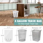 4 Gallon Small Trash Bags - 105 Count