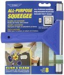 Ettore 8-Inch All-Purpose Window Squeegee, Blue