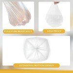 Medium White Trash Bags, 6-8 Gallon (50 Pack)