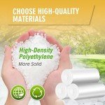 Medium White Trash Bags, 6-8 Gallon (50 Pack)