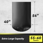100 Count Heavy-Duty 55-60 Gallon Trash Bags
