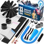 33-Piece Dryer Vent Cleaning Kit with Vacuum Attachments