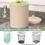 Compostable Small Trash Bags, 2.6 Gallon, 125 Count