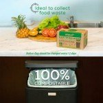 Compostable 13-Gallon Food Waste Bags - 35 Count